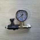 Hydraulic Flow Control Valve W  Pressure Gauge For 0 8-1 8tons Mini Excavator