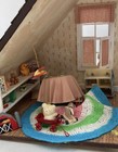 Ooak Miniature Attic Boudoir   Kids Room Box Doll Dioramas Furnished 1 12