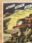 Attack Attack Attack Original 1942 Wwii War Bonds Poster Near Mint 22x28