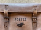Incredible Vintage Rare 50s 60s French Postes Leather Mail Bag  Bike Motorcycle