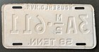 Rare 1958 Tennessee Household Mover License Plate