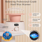 Wax Kit Pink Digital Hair Removal Waxing Kit For Women   Men Hot Wax Warmer Pot 