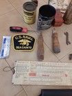 Antique Mens Junk Drawer Lot Vintage Collectibles Knife 65 Items