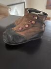 Vintage Victorian Style High-top Buttoned 2-tone Leather Baby toddler Shoes