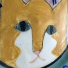 Solveig Cox Cat Pottery Plate