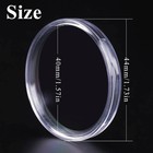 60-pack Clear Plastic Coin Capsules   40mm Holders With Adjustable Gaskets