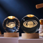 3d Crystal Ball Jellyfish Galaxy Globe Table Lamp Usb Led Night Light Decor Gift