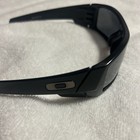 Black Oakley Gascan Silver Icon Wrap Sunglasses