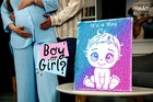 Gender Reveal Kit  Glitter Baby Shower  Pregnancy Announcement  Boy Or Girl 