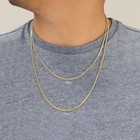 10k Yellow Gold Solid 2 7mm Miami Cuban Link Chain Necklace Mens Women 16 - 30 