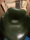 Vintage 1960s Techfab Molded Fiberglass Chair W metal Legs