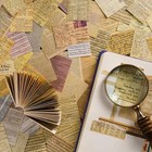 Vintage Decorative Paper 100pcs - Scrapbook Junk Journal Collage