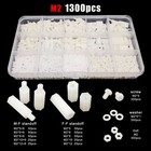 M2m3m4 Plastic Nylon Hex Hexagon Spacer Column Standoff Screw Nut Washer Kit Box
