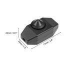 4 X Rotary Cord Switch Ac 250v 2a Slide Control Lamp Dimmer 100watt Black