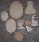 Lot Of Nine Scrap Victorian Trade Cards And Die Cut Ladies Children