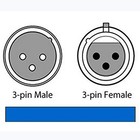 4pcs 1m Dmx Cables 512 Xlr Cable 3 2ft 3 Pin True Male To Female For Micropho   
