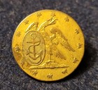 Pre War Of 1812   Pre Civil War 1 Piece Us Navy Officer Button Alberts  Na-6-a