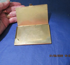 Vintage Solid Brass Business Card Holder