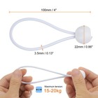 10pcs Ball Bungee Cords 4  Heavy Duty Bungee Cord Balls For Tent Holding White