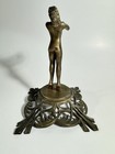 Art Deco Brass Bronze Nude Dancing Woman Figurine-vintage-antique Art Nouveau