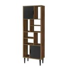 Mid Century Modern Danish Walnut Accent Storage Cabinet  2-doors