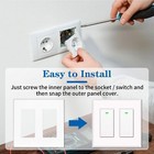 2-gang Decora Wall Plates Standard Screwless Unbreakable Polycarbonate 10pack 