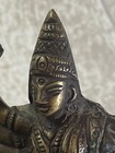 Antique Bronze Buddha Shiva Durga Riding Lion India 18th 19th Century
