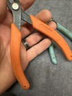 Xuron Set Micro-shear Flush Cutters Tweezer Pliers 170-ii 2175 Lot Used