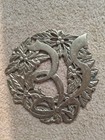 Vtg Cast Brass  Ornate Hot Plate Wall Or Table Kitchen Decor