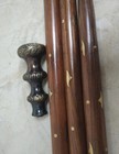 Nautical Vintage Antique Style Brass Wood Victorian Walking Stick Cane 37 