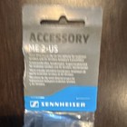 Sennheiser Me 2-us Omnidirectional Wired Lavalier Clip-on Mic Black Xs Wireless