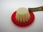Vintage Franco Russe Flan Pudding Dessert Keychain French Food Advertising Promo