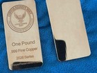Copper Reserve Mint- One  1  Pound  999 Fine Copper Bar Mirror Polished Finish