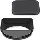 67mm Square Metal Screw-in Lens Hood Shade With Cap For Canon Nikon Sony Fuji Ol