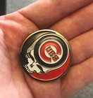 Grateful Dead  Chicago Cubs  Metal Lapel   Hat Pin  Steal Your Face  1  1 2 Inch