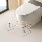 Squat Potty Toilet Foot Stool Clear Acrylic Waterfall Design 7-inch Toilet Stool