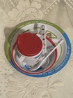 Melamine Ware Kids Bible Verse Dish Set - Divider Plate Utensils Sippy Cup Bowl