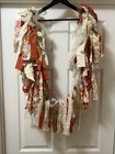 Fabric Lace Rag Garland Farmhouse Country Decor Lights 72 Inches 