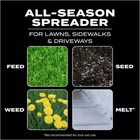 Turf Builder Edgeguard Mini Broadcast Spreader For Seed fertilizer salt ice Melt