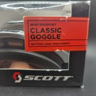Scott Wintersport Classic Goggle Silver Padded Goggles Orange Tint Lens Nib