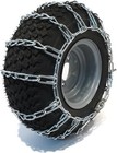 New Pair 2 Link Tire Chains 20x10 00x8 For John Deere Lawn Mower Tractor Rider