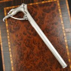 Art Nouveau Silver Parasol Dress Cane Handle  Eagle Bat Wings  Glass Eyes