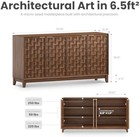 60  Sideboard Buffet Cabinet With Storage Modern 4-door Buffet Table