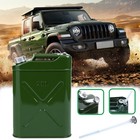 Outdoor 2x Jerry Can 5 Gallon 20l Can Metal Tank Emergency Backup Army Green