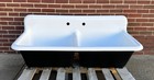 Kitchen Sink Vintage Cast Iron Professionally Refinished Laundry Room Farm House