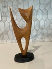 Mcm Mid Century Vintage Teak Danish Cat 