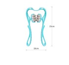 Multifunctional Manual Six-wheel Neck Massager Massage Relieve Roller Massage To