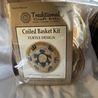 Craft Kit Turtle Coiled Basket 6 Inches Wide