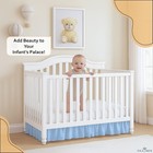 Ruffled Crib Bed Skirt  Microfiber  Dust Ruffle With Split Corners  14  Drop 