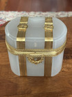 19th Century French Antique Opaline Perfume Casket 